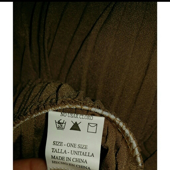 NWOT Accordian Pleated Wide Leg Pants - Picture 4 of 5